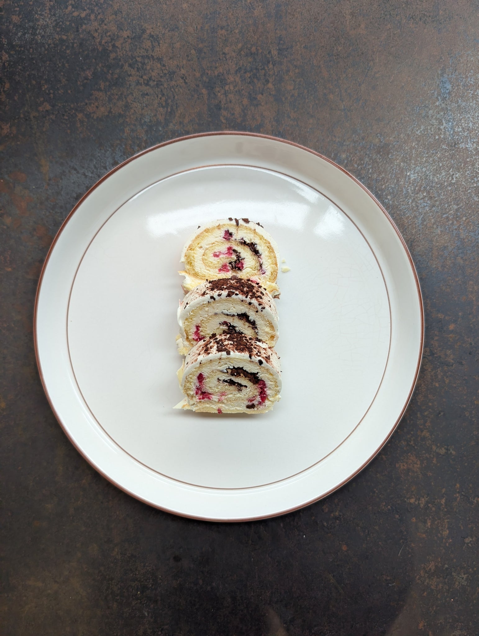 Bûche de Noël: Citron Framboise